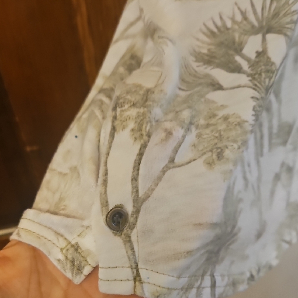 Jane and Delancey Green Tan Relaxed Blouse - Picture 4 of 7